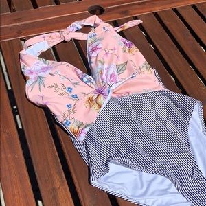 SOLD Cupshe halter one piece! NWT